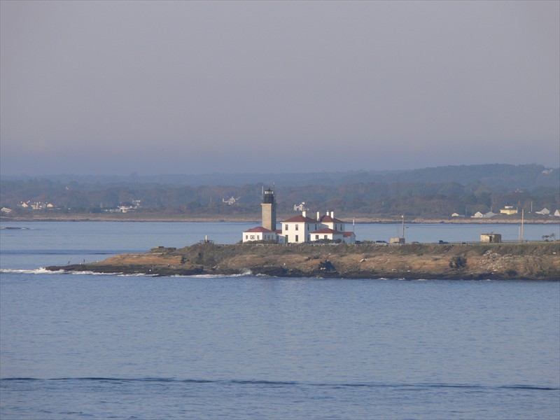 Lighthouse at the harbor entrance